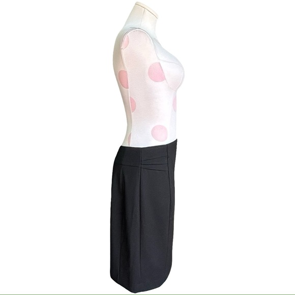 Express pencil skirt with rouched pleated waist- black - 10 - Picture 5 of 6